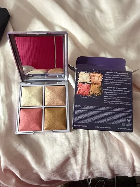 tarte Cheek Palette with Pearl Glow, Rose Glow, Luminous Pink, Bronze Shades - Picture 3 of 4